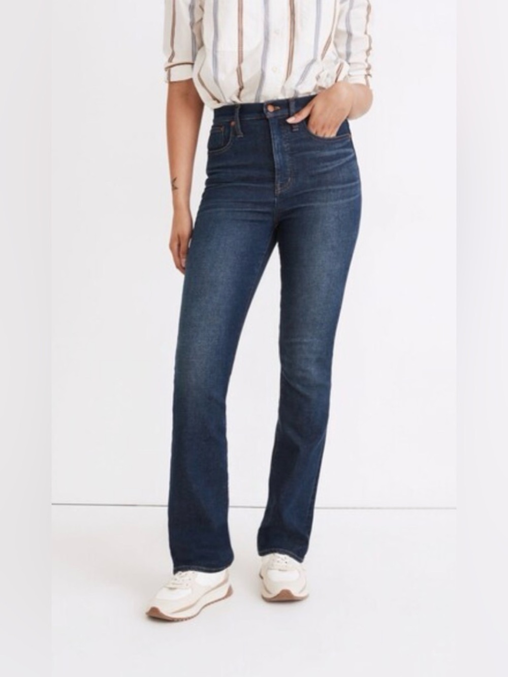 Madewell Skinny Flare Jeans in Linnean Wash Size 26